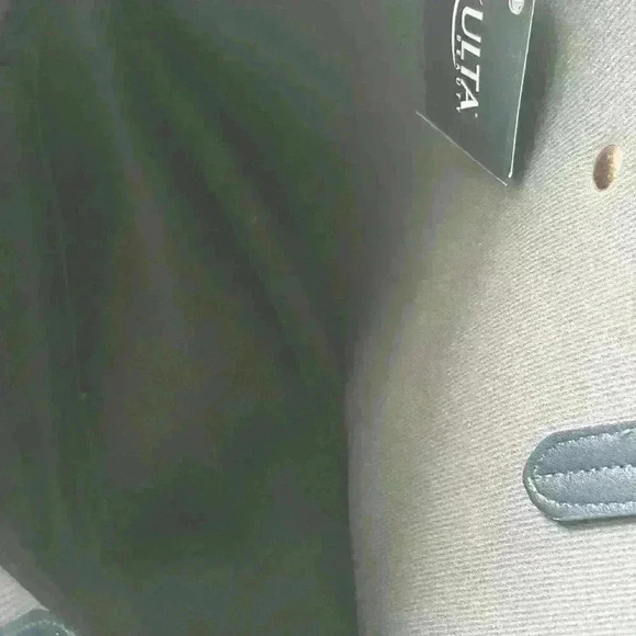 NWT ULTA vegan leather weaved dark blue tote shoulder bag with tassel! - Picture 6 of 6